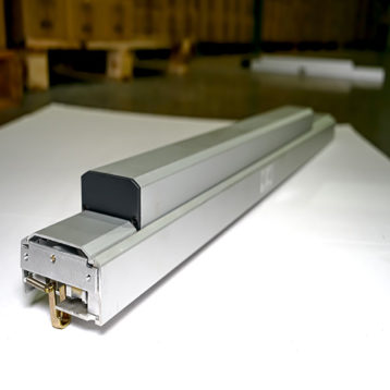 Left Hand Reverse Bevel 4 foot clear CVR device
